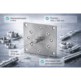 SBB12/100 Суппорт подшипника Alutech, изображение 3