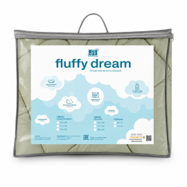 ОЖЛ-20-Олива-Шампань Одеяло "FLUFFY DREAM" CLASSIC, Цвет: олива-шампань, Размер одеяла: 172х205 , изображение 5