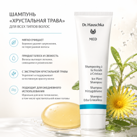 Шампунь для всех типов волос Хрустальная трава Dr. Hauschka Shampoo Mittagsblume, изображение 2
