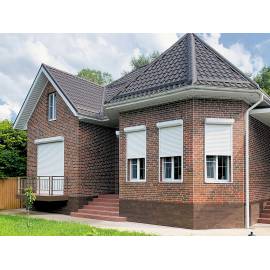 Автоматическая рольставня DoorHan оконная 1750х1800 RH45N коричневая, Цвет: коричневый, изображение 3