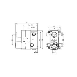 Скрытая часть для смесителя на 3 режима 102166301C1EX