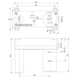 Скрытая часть для смесителя на раковину 102166601EX