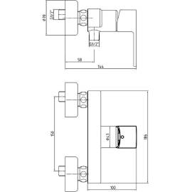 Смеситель для душа 102154026EX