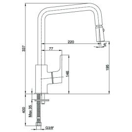 Смеситель для кухни 102118049EX