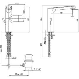 Смеситель для раковины 102108973EX