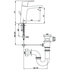 Смеситель для раковины 102188012EX