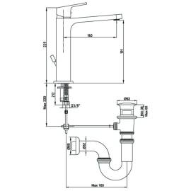 Смеситель для раковины 102188013EX, изображение 2