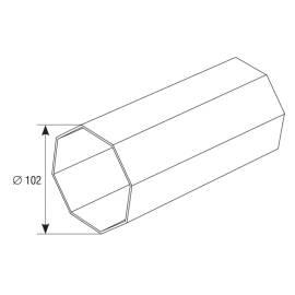 Вал октогональный RT102x2,5, изображение 2