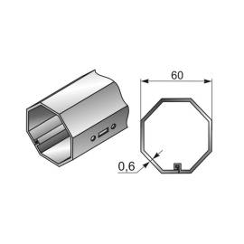 Вал октогональный RT60x0,6, Варианты: Вал октогональный RT60x0,6, Цвет: металлический, изображение 2