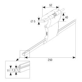 Замок верхний автоматический RB2