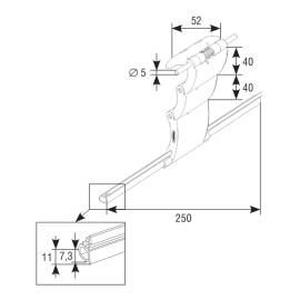 Замок верхний автоматический RB3