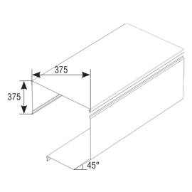 Короб защитный отогнутый RBN375, Цвет: белый, изображение 2