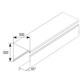 Короб защитный отогнутый RBN300, Цвет: белый, изображение 2