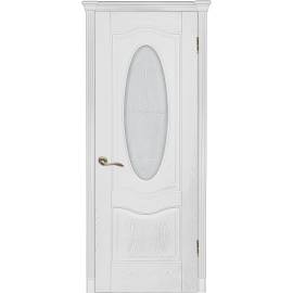 Межкомнатная дверь Венера К, Цвет: белый (ясень), Размер полотна: 600х2000, Полотно: с остеклением
