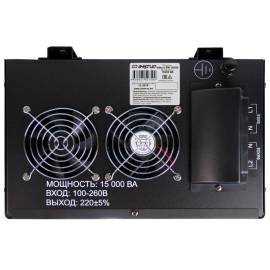 Стабилизатор напряжения Энергия Voltron 5%, Максимальная мощность нагрузки, ВА для стабилизатора: 15000, Цвет: черный, изображение 8
