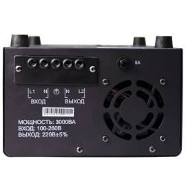 Стабилизатор напряжения Энергия Voltron 5%, Максимальная мощность нагрузки, ВА для стабилизатора: 3000, Цвет: черный, изображение 8