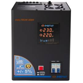 Стабилизатор напряжения Энергия Voltron 5%, Максимальная мощность нагрузки, ВА для стабилизатора: 5000, Цвет: черный, изображение 2