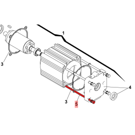 Винт стяжной 7019635 для мотора секционных ворот, изображение 3