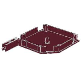 Крышка боковая RK205, Цвет: бордовый