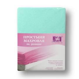 Ментол простыня махровая на резинке 140х200+20, Варианты: ПМР-МЕ-140 Ментол простыня махровая на резинке 140х200+20