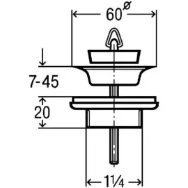 Выпуск для раковины 100261, изображение 7