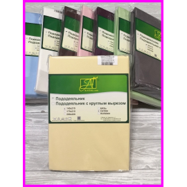 Бежевый пододеяльник Сатин однотонный 145х215, Варианты: ПОД-СО-15-БЕЖ Бежевый пододеяльник Сатин однотонный 145х215, изображение 2