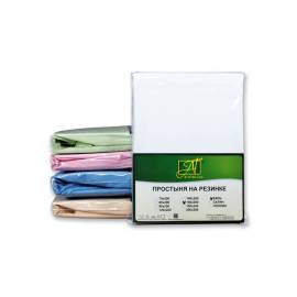 Белая простыня Поплин однотонная на резинке 180х200х25, Варианты: ПР-ПО-Р-180(180)-БЕЛ Белая простыня Бязь однотонная на резинке 180х200х25, изображение 2