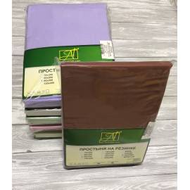 Шоколадная простыня Поплин однотонная на резинке 200х200х25, Варианты: ПР-ПО-Р-200-ШОК Шоколадная простыня Поплин однотонная на резинке 200х200х25, изображение 2