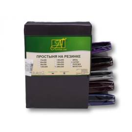 Графит простыня Сатин однотонный на резинке 160х200х25, Варианты: ПР-СО-Р-160-ГР Графит простыня Сатин однотонный на резинке 160х200х25, изображение 2