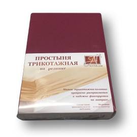 Марсала простыня трикотажная на резинке 160х200х20, Варианты: ПТР-МАР-160 Марсала простыня трикотажная на резинке 160х200х20