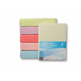 Молочный простыня трикотажная на резинке 090х200х20, Варианты: ПТР-МО-090 Молочный простыня трикотажная на резинке 090х200х20, изображение 2