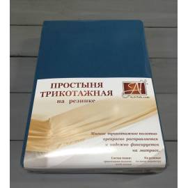 Морская волна простыня трикотажная на резинке 090х200х20, Варианты: ПТР-МВ-090 Морская волна простыня трикотажная на резинке 090х200х20, изображение 2
