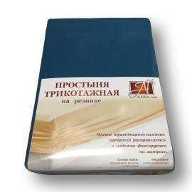 Морская волна простыня трикотажная на резинке 090х200х20, Варианты: ПТР-МВ-090 Морская волна простыня трикотажная на резинке 090х200х20
