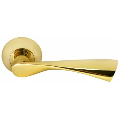 Дверная ручка на розетке RUCETTI RAP 1 PG, цвет золото, Цвет: золото, изображение 2