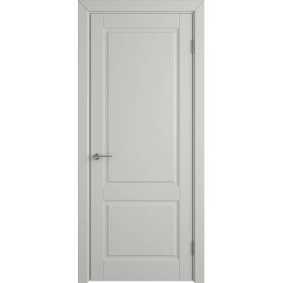 Эмалированная межкомнатная дверь ВФД Stockholm DORREN COTTON серого цвета, Вид остекления: без стекла, Цвет: серый, Размер полотна: 900х2000