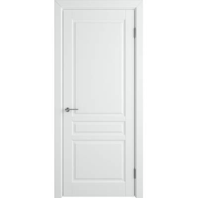 Эмалированная межкомнатная дверь ВФД Stockholm Polar белого цвета, Вид остекления: без стекла, Цвет: белый, Размер полотна: 900х2000, Полотно: глухое
