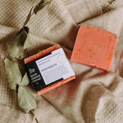 Мыло ручной работы "Календула" Краснополянская косметика, 100 г, Варианты: Мыло ручной работы Календула, изображение 3 от магазина Брами Маркет Мыло ручной работы "Календула" Краснополянская косметика, 100 г, Варианты: Мыло ручной работы Календула, изображение 3