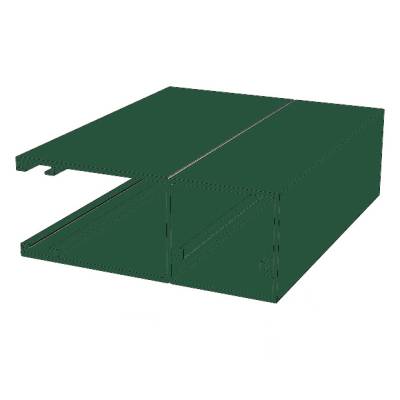 Направляющий профиль с щеткой Doorhan RG90MS05 зеленый, Цвет: зеленый