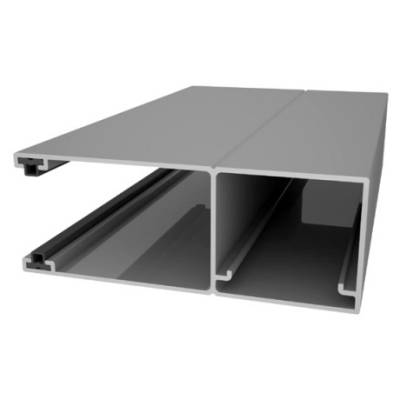 Направляющий профиль с щеткой Doorhan RG90MS40 темный орех (DARK OAK), Цвет: темный орех (DARK OAK)