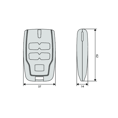 Пульт-передатчик BFT MITTO B RCB 04 R1 четырехканальный, Варианты: Пульт-передатчик BFT MITTO B RCB 04 R1, Цвет: синий, изображение 4