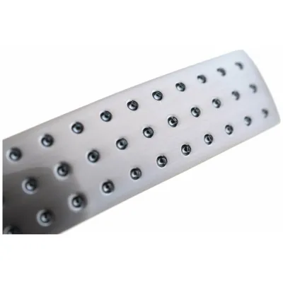 Дверная ручка на розетке RUCETTI RAP 7 SN/CP, цвет белый никель/полированный хром, изображение 7