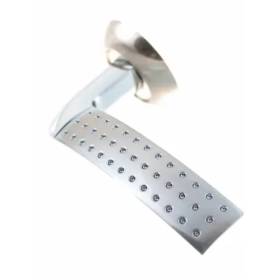 Дверная ручка на розетке RUCETTI RAP 7 SN/CP, цвет белый никель/полированный хром, изображение 3