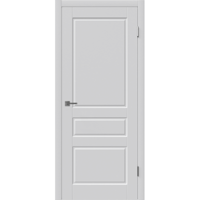 Эмалированная межкомнатная дверь ВФД Winter CHESTER COTTON серого цвета, Вид остекления: без стекла, Цвет: серый, Размер полотна: 900х2000