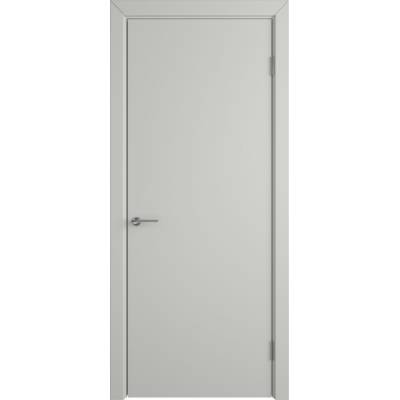 Эмалированная межкомнатная дверь ВФД Stockholm NIUTA COTTON серого цвета, Вид остекления: без стекла, Цвет: серый, Размер полотна: 900х2000