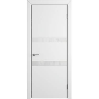 Эмалированная межкомнатная дверь ВФД Stockholm NIUTA WHITE GLOSS POLAR белого цвета, Вид остекления: WHITE GLOSS, Цвет: белый, Размер полотна: 600х2000