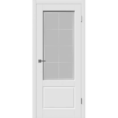Эмалированная межкомнатная дверь ВФД Winter SHEFFIELD PRINT CLOUD POLAR белого цвета, Вид остекления: PRINT CLOUD, Цвет: белый, Размер полотна: 600х2000