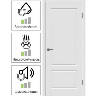 Эмалированная межкомнатная дверь ВФД Winter SHEFFIELD POLAR белого цвета, Вид остекления: без стекла, Цвет: белый, Размер полотна: 800х2000, изображение 2