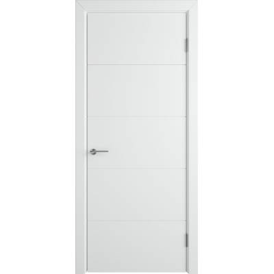 Эмалированная межкомнатная дверь ВФД Stockholm TRIVIA POLAR белого цвета, Вид остекления: без стекла, Цвет: белый, Размер полотна: 900х2000