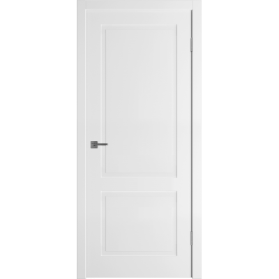 Эмалированная межкомнатная дверь ВФД Winter FLAT 2 POLAR белого цвета, Вид остекления: без стекла, Цвет: белый, Размер полотна: 900х2000