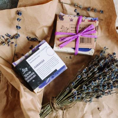 Мыло ручной работы "Лаванда" Краснополянская косметика, 100 г, Варианты: Мыло ручной работы Лаванда, изображение 4 от магазина Брами Маркет Мыло ручной работы "Лаванда" Краснополянская косметика, 100 г, Варианты: Мыло ручной работы Лаванда, изображение 4